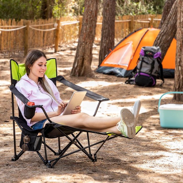 Silla Tumbona Plegable de Camping Kampfort InnovaGoods Silla Tumbona Plegable de Camping Kampfort InnovaGoods