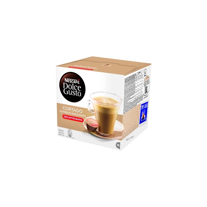 Dolce Gusto Cafe Cortado Descafeinado Caja Monodosis de 16 Unidades Dolce Gusto Cafe Cortado Descafeinado Caja Monodosis de 16 Unidades