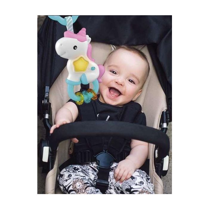 Clementoni Sonajero Unicornio Musical con Sonido 15x22x7cm 5