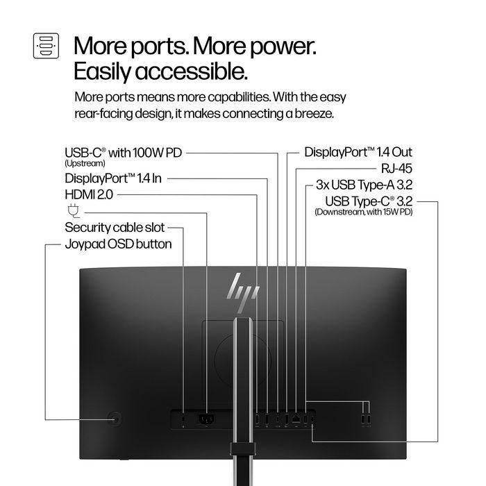 HP Monitor 524pu Pro G5 / 23,8" / FHD / HDMI-DisplayPort-USB(A)-USB(C) / Regulable Altura 10