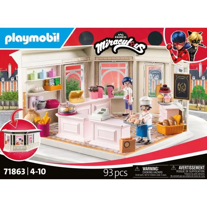 Playmobil Miraculous Pastelería Francesa 71863 Set de Juego 3