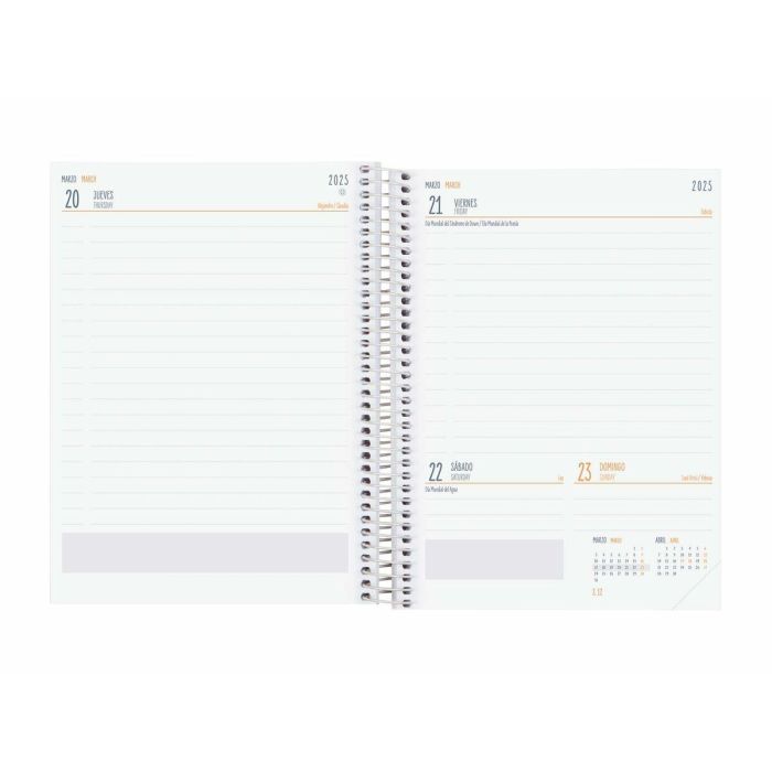 Agenda Finocam Exotic Multicolor Cuarto 15,5 x 21,2 cm 2024-2025 1