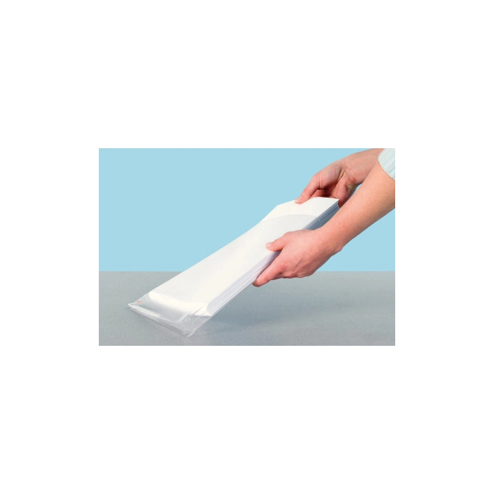 Funda multitaladro Leitz con fuelle DIN A4, 170 mc, cristal, pack 10 unidades 21