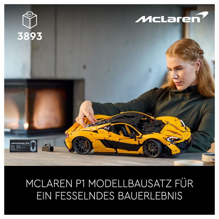 Lego 42172 McLaren P1 - Kit de Modelo de Hiperdeportivo para Adultos Entusiastas de Vehículos 28