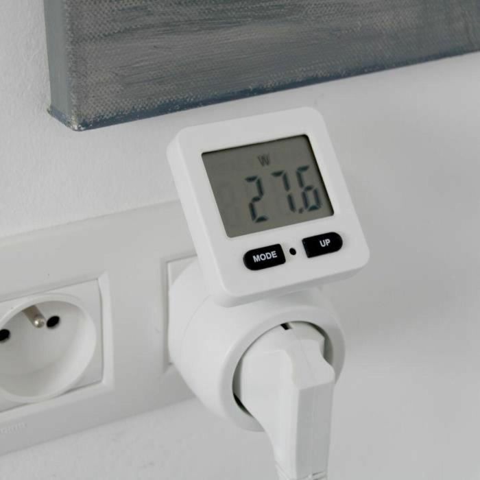 Enchufe con medidor de consumo Chacon 54351 Blanco 3