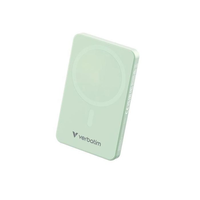 Verbatim Cargador Inalambrico Power Bank 5K Mah 1Xusb-C Verde