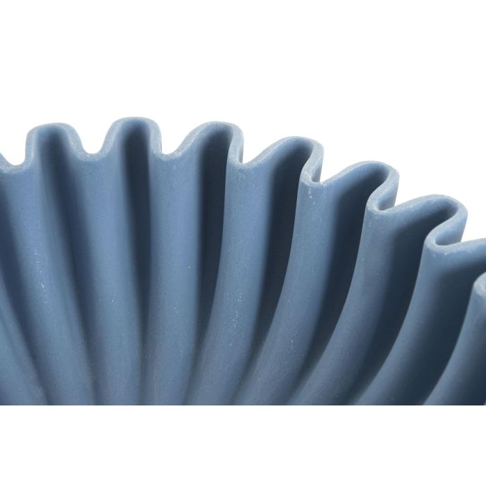 DKD Home Decor Hangzhou design 26a Centro Mesa Atlantico Azul Marino Blanco Resina 30 x 7 x 30 cm (2 Unidades)