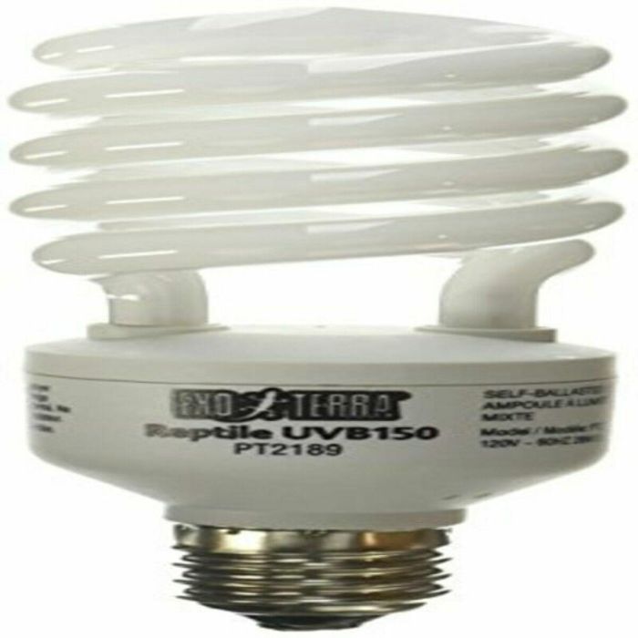 Exo Terra PT2189 Bombilla Fluorescente Compacta Reptile UVB 150 para Terrario Clima Desértico 26W