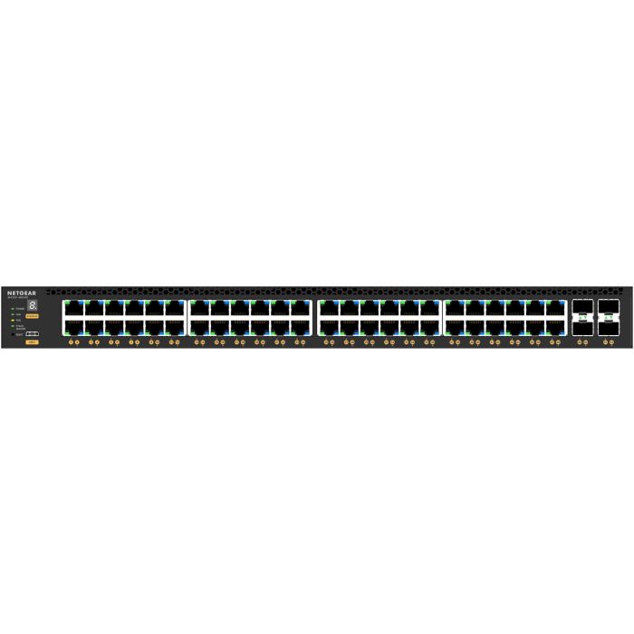 NETGEAR Gsm4352-100Nes Switch Gestionable Gigabit Ethernet 52 Puertos, 48 PoE+ (236W-1440W), 4xSFP+ para Redes Avanzadas 3