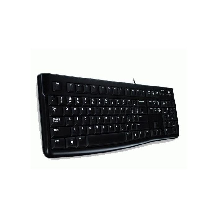 Logitech Teclado K120 USB con cable, diseño estándar QWERTY, resistente a salpicaduras 1 Logitech Teclado K120 USB con cable, diseño estándar QWERTY, resistente a salpicaduras 1