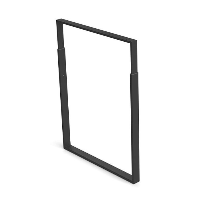 Herrajes Alk 996.42 Pata Ajustable de Mesa Modelo Isla, Acero Negro, Altura Regulable 800-960mm, Ancho 800mm para Cocina