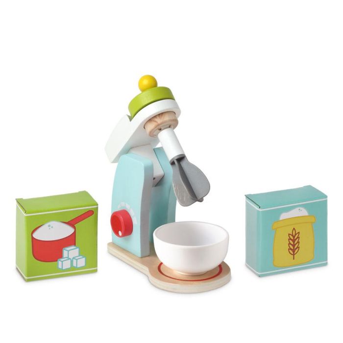 Juguete Batidora Procesadora en Madera para Niños +3 Años con Accesorios, Estimula Habilidades Manuales y Juego de Imitación 2