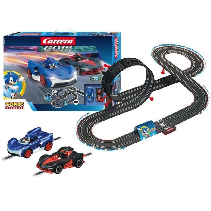 Pista sonic the hedgehog, incluye 2 coches (sonic y shadow) 4,9 metros 6 Pista sonic the hedgehog, incluye 2 coches (sonic y shadow) 4,9 metros 6