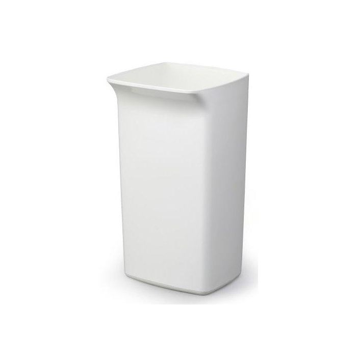 Cubo Basura Plastico Durable Durabin Square 40 Litros Sin Tapa Blanco