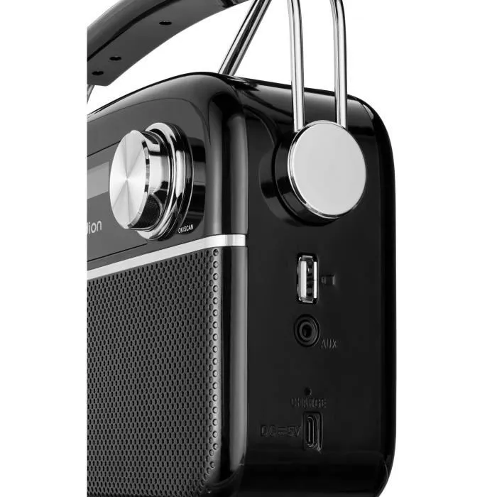 Medion MED1717419457599 Radio Retro DAB/FM Mono 2,5 W RMS Negra 4