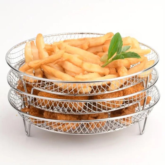 Rejilla Red Apilable para Airfryer 20 cm Quttin - Inde (12 Unidades) 5