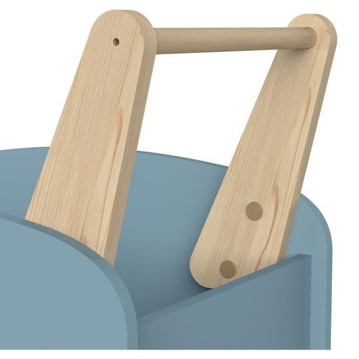 Demeyere DEM3397704291634 Carro de almacenamiento con ruedas FIRMIANA, Estilo escandinavo, Azul tormenta y madera natural, 49,8 x 35 x 52,5 cm 3 Demeyere DEM3397704291634 Carro de almacenamiento con ruedas FIRMIANA, Estilo escandinavo, Azul tormenta y madera natural, 49,8 x 35 x 52,5 cm 3