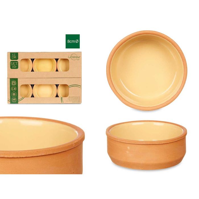 Set 6 Cazuelas Barro 12 Cm Color Mostaza La Dehesa (8 Unidades) Set 6 Cazuelas Barro 12 Cm Color Mostaza La Dehesa (8 Unidades)
