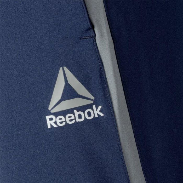 Pantalón Largo Deportivo Reebok Workout Ready Azul oscuro Hombre S 2 Pantalón Largo Deportivo Reebok Workout Ready Azul oscuro Hombre S 2