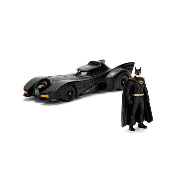Coche metal batmóvil 1989, incluye figura batman de metal 7 cm escala 1:24 30x15x11 cm 8