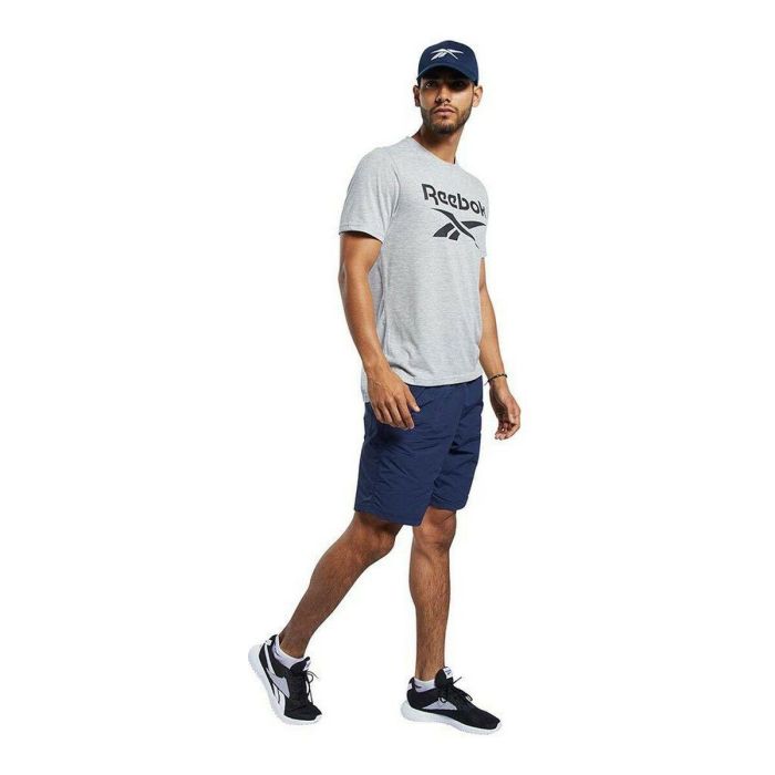 Camiseta de Manga Corta Hombre Reebok Workout Ready Supremium Gris 3 Camiseta de Manga Corta Hombre Reebok Workout Ready Supremium Gris 3