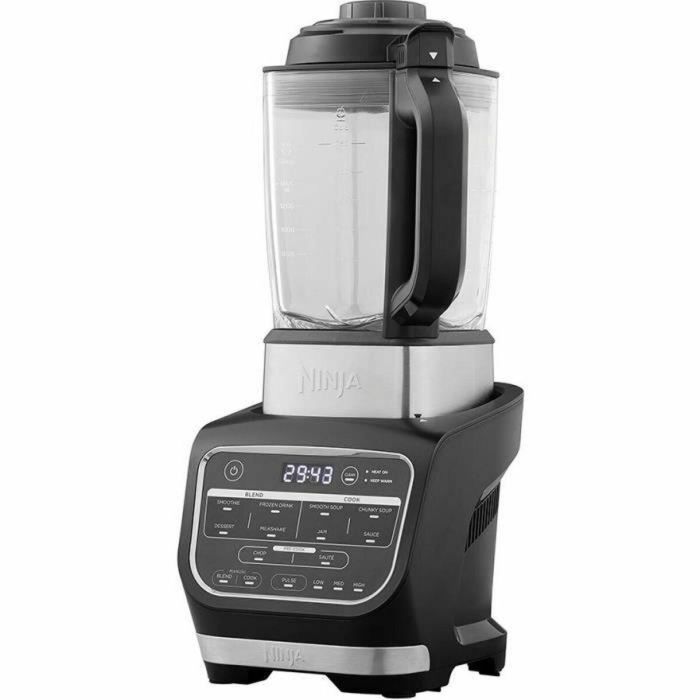 Ninja HB150EU Foodi 3 en 1 Mezclador + Batidora de Vaso Calentable 1.7L Negra con Cuchillas de Acero Inoxidable 1