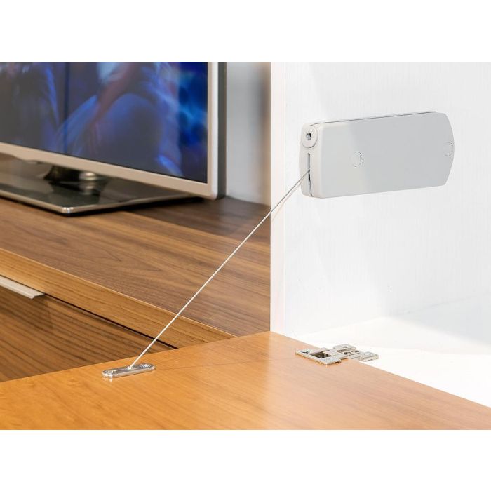 Emuca Mecanismo para puertas abatibles Microwinch, 10kg, Acero y Plástico, Gris 2 Emuca Mecanismo para puertas abatibles Microwinch, 10kg, Acero y Plástico, Gris 2