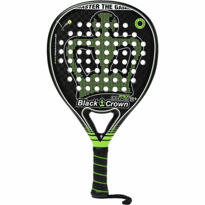 Pala de Pádel Black Crown Piton Attack 12K Negro Pala de Pádel Black Crown Piton Attack 12K Negro
