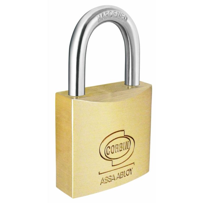 Candado de llave CORBIN Arco 50 mm Latón Acero 3 Candado de llave CORBIN Arco 50 mm Latón Acero 3