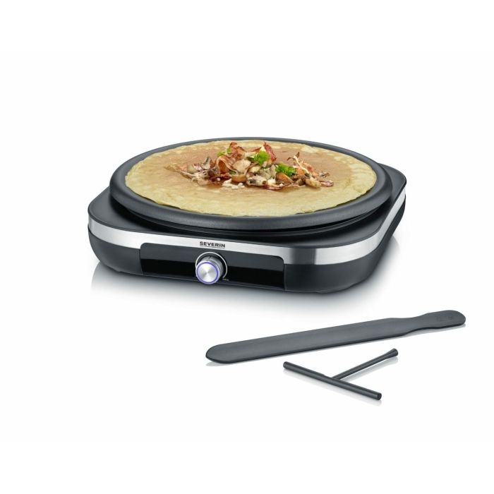 Severin CM 2199 Crepes Maker Plancha para Crepes con Diámetro de 38 cm Color Negro 2