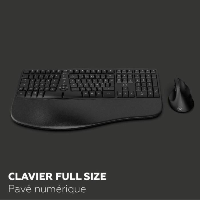 Mobility Lab C30W Conjunto de Teclado y Ratón Inalámbricos Ergonómicos Negro para Escritorio y Oficina 2 Mobility Lab C30W Conjunto de Teclado y Ratón Inalámbricos Ergonómicos Negro para Escritorio y Oficina 2