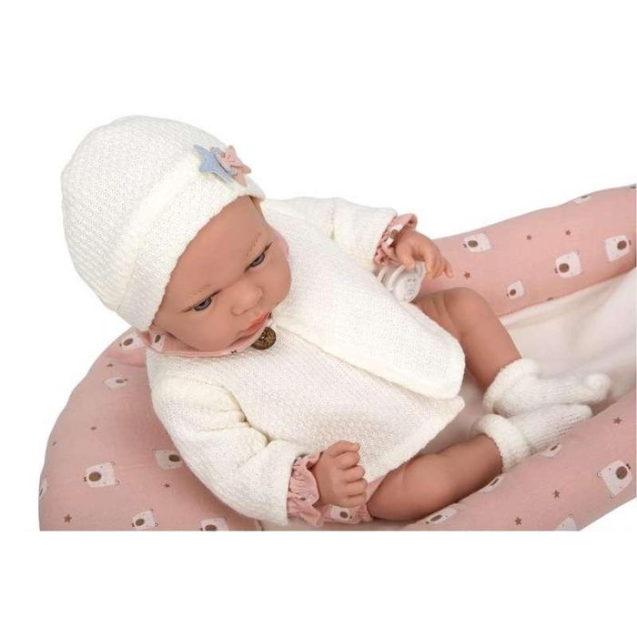 Muñeca Elegance 40 Cm Andie C/Capazo Cambiador (Muñeco Con Peso) 6
