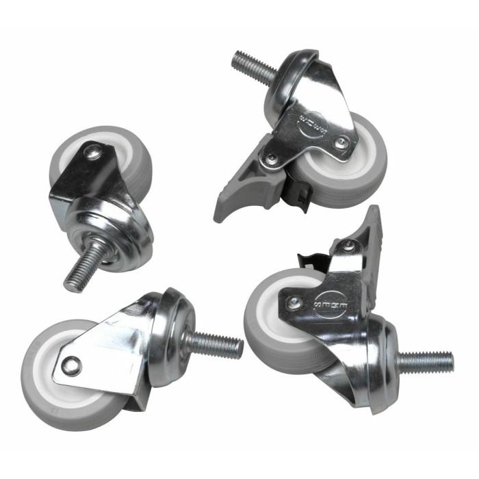 EQUIP EZW-1 Ruedas para Armario Servidor 60mm, 4 Piezas, Plata