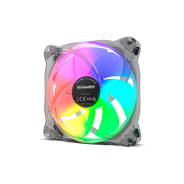 NOX Hummer X140-FAN Ventilador 14 cm ARGB Translúcido 1 pieza(s) 3