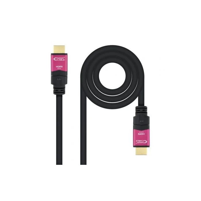 Cable HDMI NANOCABLE 10.15.3715 4K HDR 15 m Negro 0 Cable HDMI NANOCABLE 10.15.3715 4K HDR 15 m Negro 0