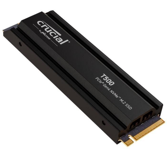 Crucial T500 SSD 1TB Disco Duro Interno Sólido NVMe PCIe 4.0 x4, 7300 MB/s Lectura, 6800 MB/s Escritura