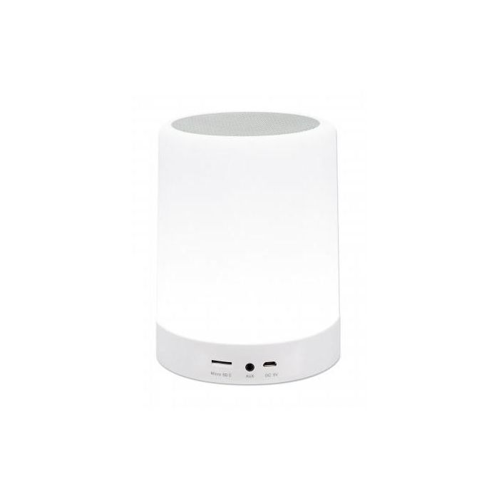 MANHATTAN LED-Bluetooth-Lautsprecher LED-Licht mit drei Helligkeitsstufen und sechs Farben MicroSD-Kartenslot 3.5-mm-Klinke