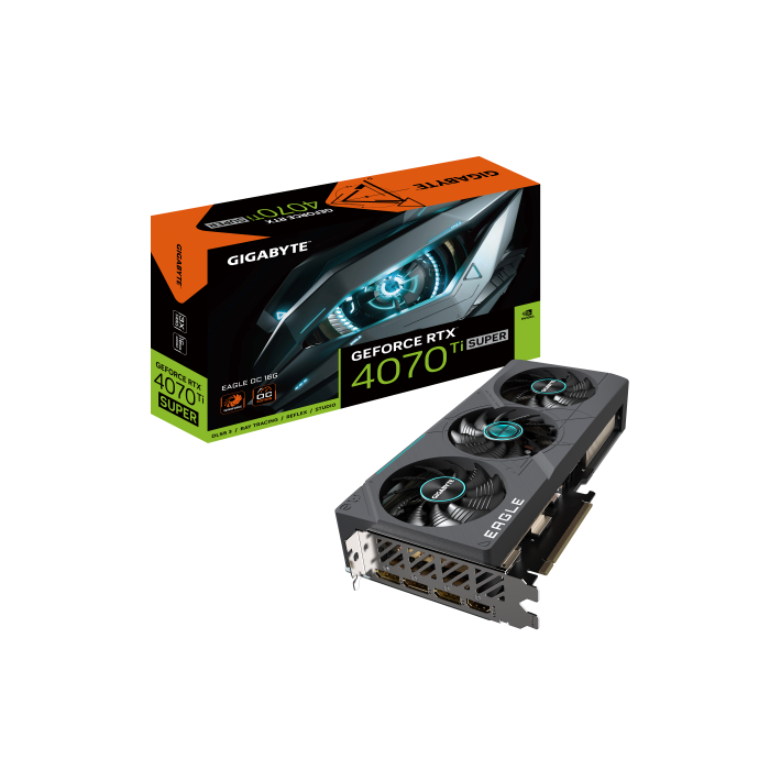 Gigabyte EAGLE GeForce RTX 4070 Ti SUPER OC 16G NVIDIA 16 GB GDDR6X 1 Gigabyte EAGLE GeForce RTX 4070 Ti SUPER OC 16G NVIDIA 16 GB GDDR6X 1