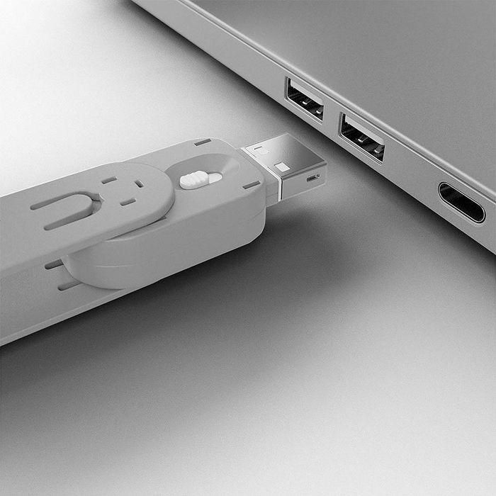 Lindy USB Port Blocker - Pack of 4, Colour Code: White 2