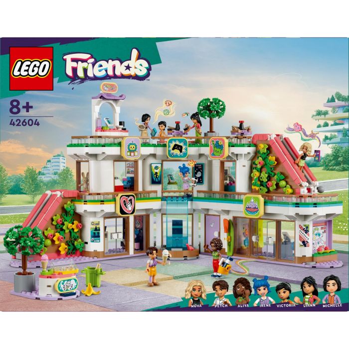 LEGO 42604 Friends Heartlake City Mall, Muñeca de Juguete para Niñas y Niños, Kit de Personajes 8