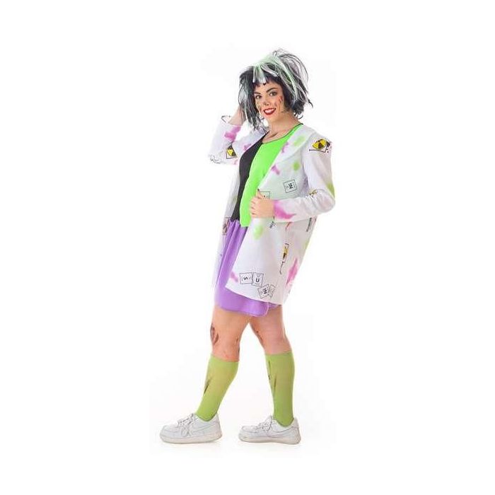 Creaciones Llopis Disfraz de Científica Loca para Adulto Talla L - Conjunto con Falda, Chaqueta y Chaleco Creaciones Llopis Disfraz de Científica Loca para Adulto Talla L - Conjunto con Falda, Chaqueta y Chaleco