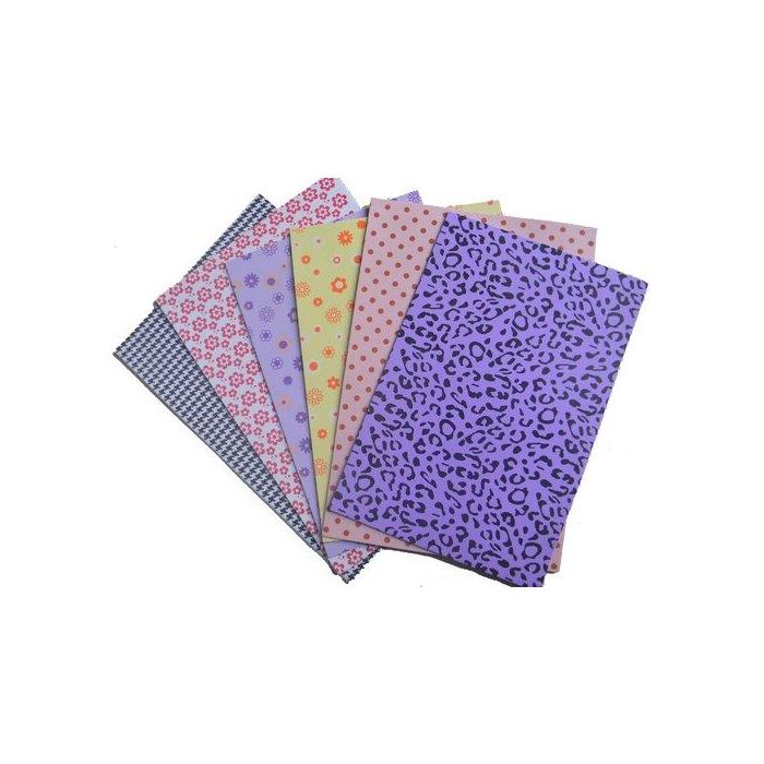 Goma Eva Olef Impresa Hoja 40X60 Cm Bolsa De 12 Surtido