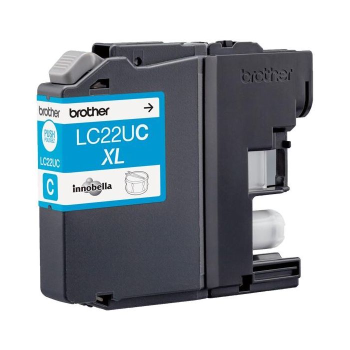 Brother LC22UC Cartucho de tinta original cian, compatible con DCP-J785DW, MFC-J985DW, rendimiento 1200 páginas 2