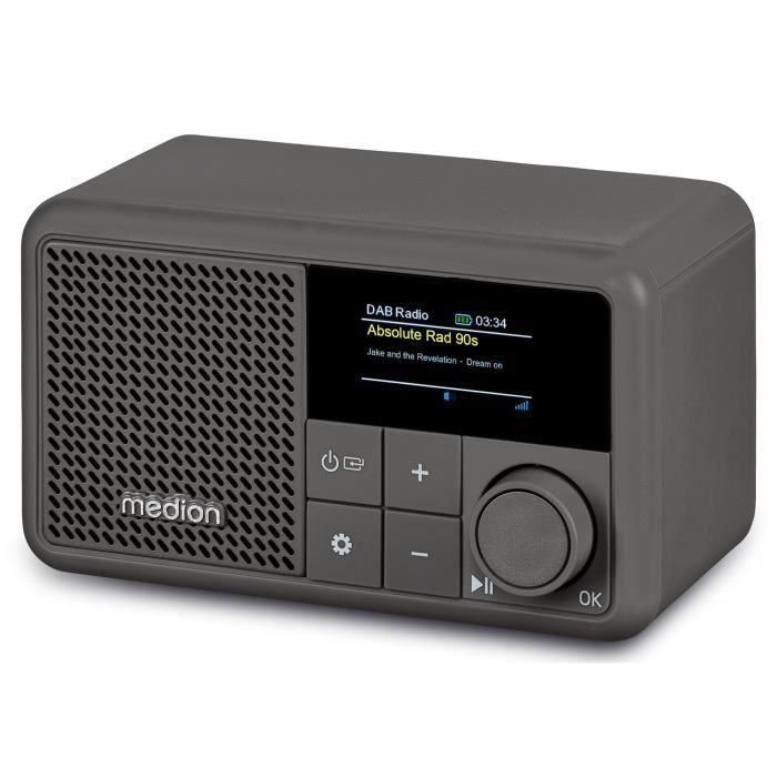 Medion AAAQH12605 Mini Radio DAB/FM Mono 2W RMS Gris 1 Medion AAAQH12605 Mini Radio DAB/FM Mono 2W RMS Gris 1