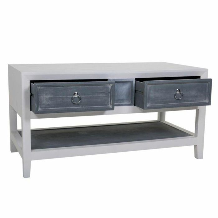 Mesa de Centro Alexandra House Living Blanco Gris Madera de abeto Madera MDF 51 x 53 x 104 cm 4