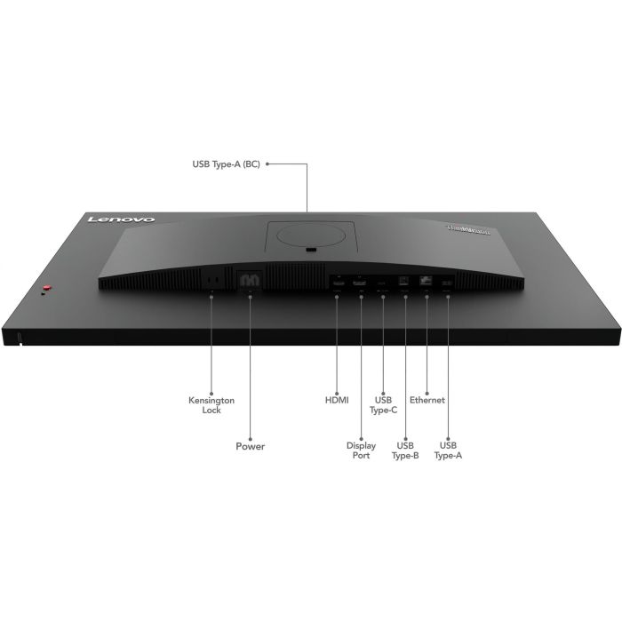 Lenovo ThinkVision T32p-30 Monitor 31.5" 4K UHD IPS (3840x2160) 4ms 60Hz HDMI DP USB-C Pivot Black 2