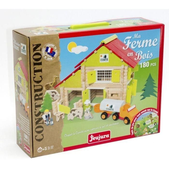 JEUJURA - Construcción de madera - My Wooden Farm - 180 piezas 1 JEUJURA - Construcción de madera - My Wooden Farm - 180 piezas 1