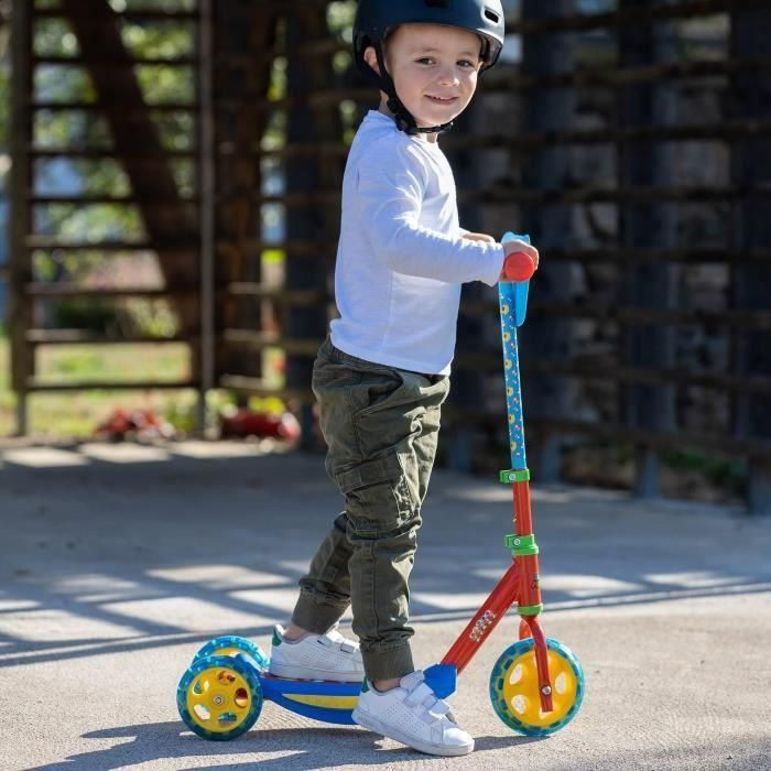 Smoby SMO750907 Patinete 3 Ruedas Silenciosas Super Mario Estructura de Metal Manejo Ajustable 3