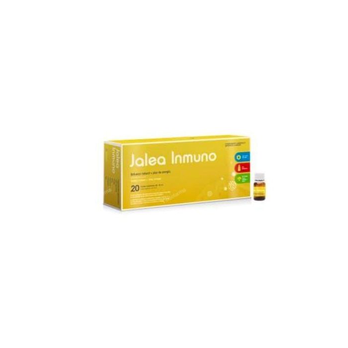 HERBORA Jalea Inmuno 20Amp. Actifens Complemento Inmunidad con Jalea Real Vitamina C y Zinc