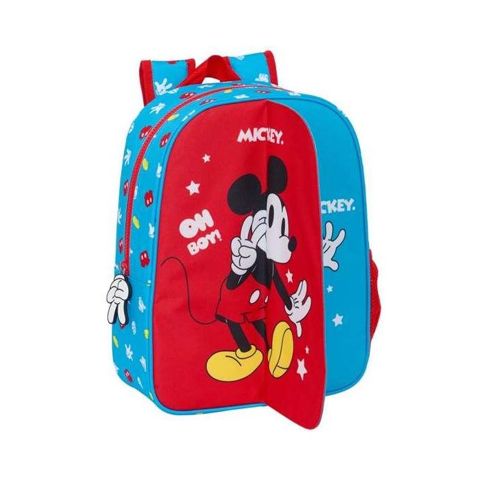 Mochila Escolar Mickey Mouse Clubhouse Fantastic Azul Rojo 26 x 34 x 11 cm 3 Mochila Escolar Mickey Mouse Clubhouse Fantastic Azul Rojo 26 x 34 x 11 cm 3